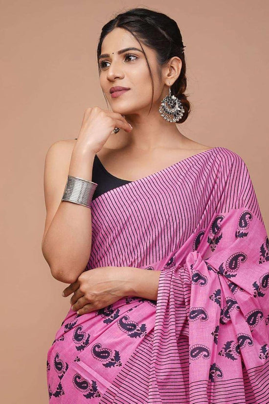 Soft Cotton Mulmul Saree With Blouse Piece