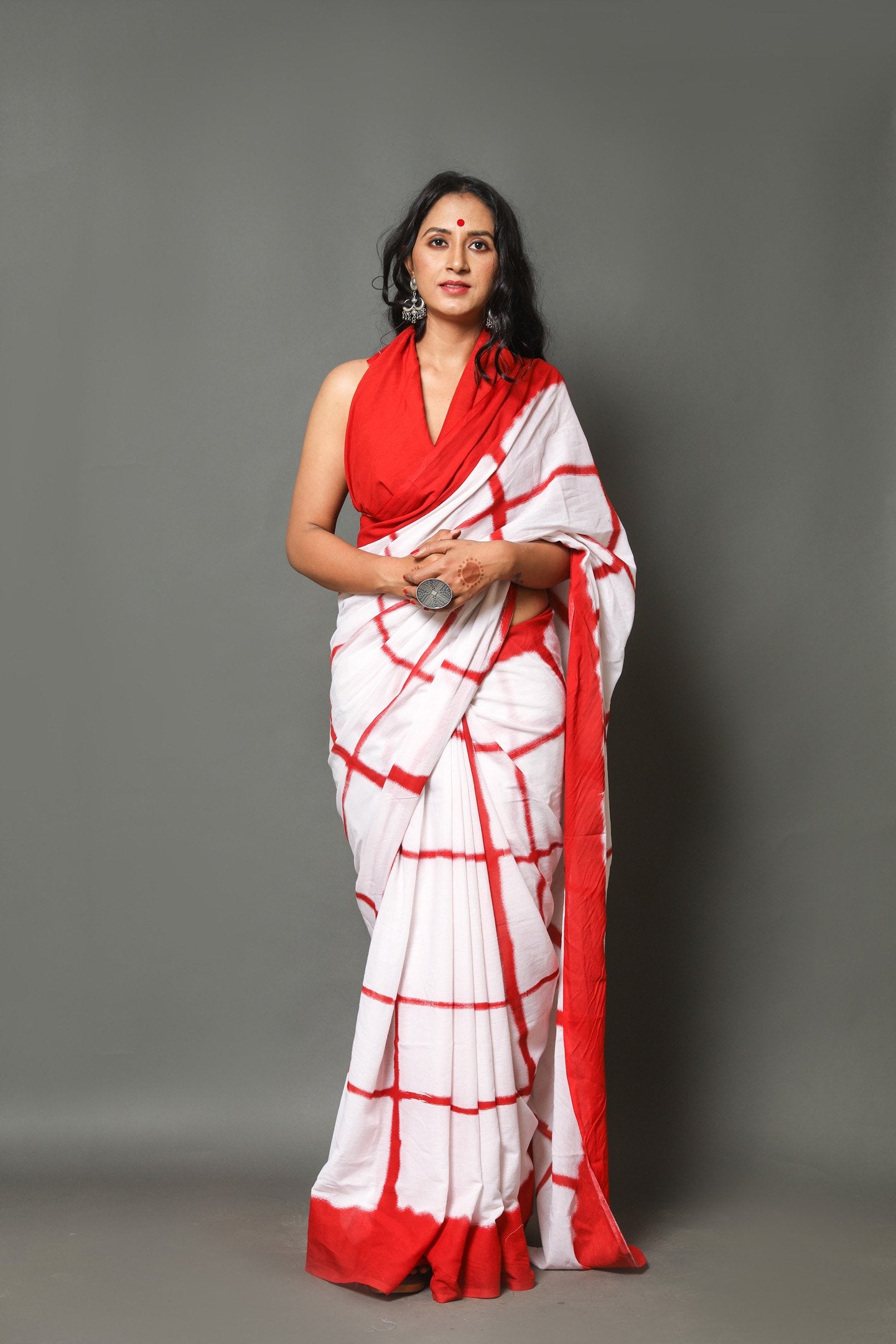 Printed Cotton  Mulmul Saree With Blouse Piece