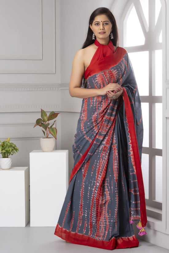 Printed Cotton Mulmul Saree With Blouse Piece