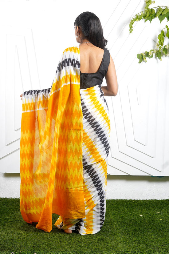Cotton mulmul saree (MULTICOLOR)